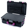 Pelican 1535 Air Case, Black with Magenta Handles & Latches