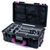 Pelican 1535 Air Case, Black with Magenta Handles & Latches