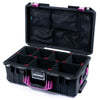 Pelican 1535 Air Case, Black with Magenta Handles & Latches