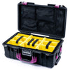 Pelican 1535 Air Case, Black with Magenta Handles & Latches