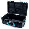 Pelican 1535 Air Case, Black with Teal Handles & Latches