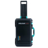 Pelican 1535 Air Case, Black with Teal Handles & Latches