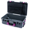 Pelican 1535 Air Case, Charcoal with Magenta Handles & Latches Laptop Computer Lid Pouch Only ColorCase 015350-0200-520-401