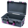 Pelican 1535 Air Case, Charcoal with Magenta Handles, Latches & Trolley None (Case Only) ColorCase 015350-0000-520-401-400