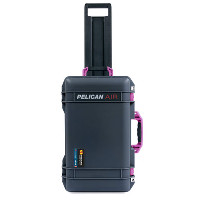 Pelican 1535 Air Case, Charcoal with Magenta Handles & Latches