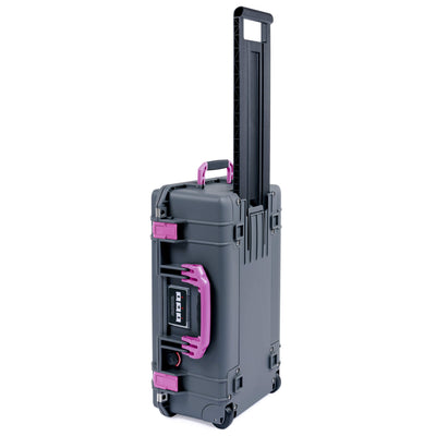 Pelican 1535 Air Case, Charcoal with Magenta Handles & Latches