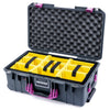 Pelican 1535 Air Case, Charcoal with Magenta Handles & Latches