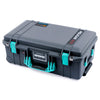 Pelican 1535 Air Case, Charcoal with Teal Handles & Latches