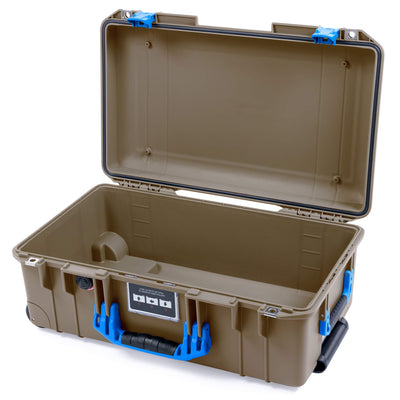 Pelican 1535 Air Case, Dark Desert Dirt with Blue Handles & Latches ColorCase