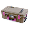 Pelican 1535 Air Case, Dark Desert Dirt with Magenta Handles & Latches ColorCase