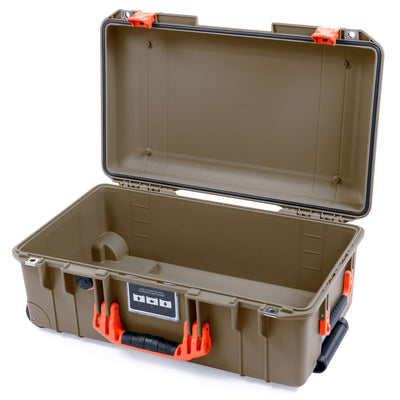 Pelican 1535 Air Case, Dark Desert Dirt with Orange Handles & Latches None (Case Only) ColorCase 015350-0000-580-151