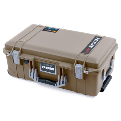 Pelican 1535 Air Case, Dark Desert Dirt with Silver Handles & Latches ColorCase