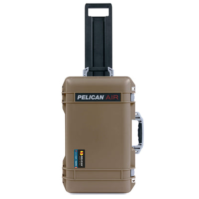 Pelican 1535 Air Case, Dark Desert Dirt with Silver Handles & Latches ColorCase