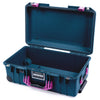 Pelican 1535 Air Case, Deep Pacific with Magenta Handles & Latches None (Case Only) ColorCase 015350-0000-550-401