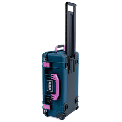 Pelican 1535 Air Case, Deep Pacific with Magenta Handles & Latches ColorCase