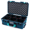 Pelican 1535 Air Case, Deep Pacific with Teal Handles & Latches