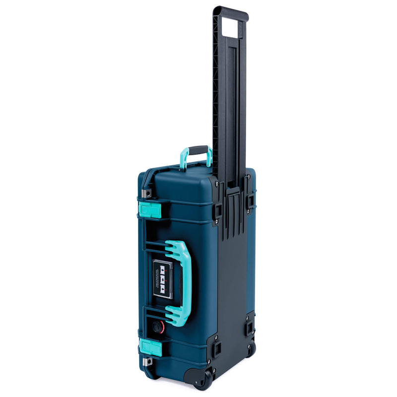 Pelican 1535 Air Case, Deep Pacific with Teal Handles & Latches