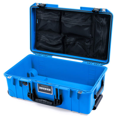 Pelican 1535 Air Case, Electric Blue with Black Handles & Latches Mesh Lid Organizer Only ColorCase 015350-0100-120-111