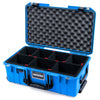 Pelican 1535 Air Case, Electric Blue with Black Handles & Latches TrekPak Divider System with Convoluted Lid Foam ColorCase 015350-0020-120-111