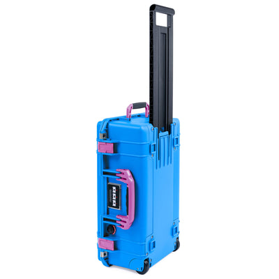 Pelican 1535 Air Case, Electric Blue with Magenta Handles & Latches ColorCase