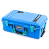 Pelican 1535 Air Case, Electric Blue with Teal Handles & Latches ColorCase