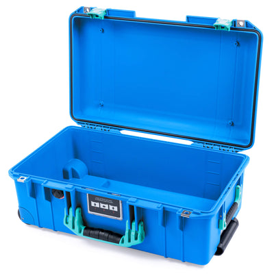 Pelican 1535 Air Case, Electric Blue with Teal Handles & Latches None (Case Only) ColorCase 015350-0000-120-591