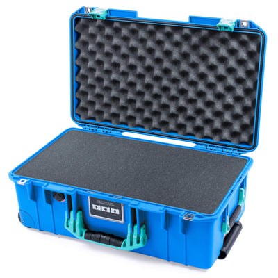 Pelican 1535 Air Case, Electric Blue with Teal Handles & Latches