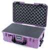 Pelican 1535 Air Case, Lilac with Black Handles & Latches Pick & Pluck Foam with Convoluted Lid Foam ColorCase 015350-0001-540-111