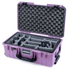 Pelican 1535 Air Case, Lilac with Black Handles & Latches Gray Padded Microfiber Dividers with Convoluted Lid Foam ColorCase 015350-0070-540-111