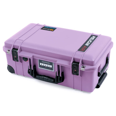 Pelican 1535 Air Case, Lilac with Black Handles, TSA Locking Latches & Trolley ColorCase