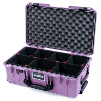 Pelican 1535 Air Case, Lilac with Black Handles & Latches TrekPak Divider System with Convoluted Lid Foam ColorCase 015350-0020-540-111