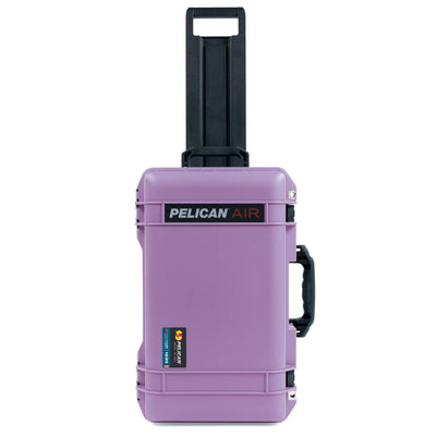 Pelican 1535 Air Case, Lilac with Black Handles, Latches & Trolley ColorCase