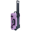 Pelican 1535 Air Case, Lilac with Black Handles, Latches & Trolley ColorCase