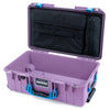 Pelican 1535 Air Case, Lilac with Blue Handles & Latches Laptop Computer Lid Pouch Only ColorCase 015350-0200-540-121