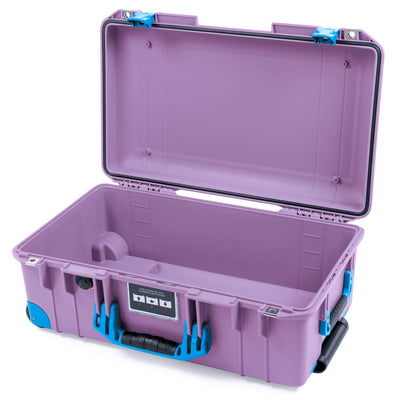 Pelican 1535 Air Case, Lilac with Blue Handles, Latches & Trolley None (Case Only) ColorCase 015350-0000-540-121-120