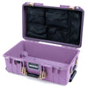 Pelican 1535 Air Case, Lilac with Desert Tan Handles & Latches Mesh Lid Organizer Only ColorCase 015350-0100-540-311