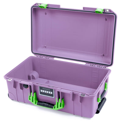 Pelican 1535 Air Case, Lilac with Lime Green Handles & Latches None (Case Only) ColorCase 015350-0000-540-301