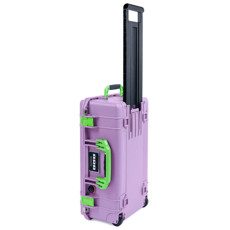 Pelican 1535 Air Case, Lilac with Lime Green Handles & Latches ColorCase 