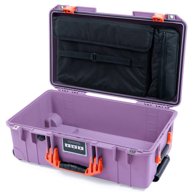 Pelican 1535 Air Case, Lilac with Orange Handles & Latches Laptop Computer Lid Pouch Only ColorCase 015350-0200-540-151