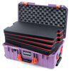 Pelican 1535 Air Case, Lilac with Orange Handles & Latches Custom Tool Kit (4 Foam Inserts with Convoluted Lid Foam) ColorCase 015350-0060-540-151