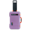 Pelican 1535 Air Case, Lilac with Orange Handles & Latches ColorCase