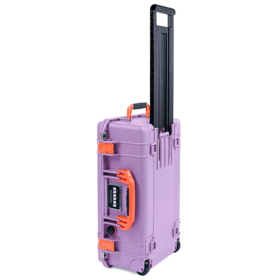 Pelican 1535 Air Case, Lilac with Orange Handles & Latches ColorCase