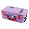 Pelican 1535 Air Case, Lilac with Red Handles & Latches ColorCase