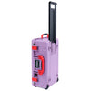 Pelican 1535 Air Case, Lilac with Red Handles & Latches ColorCase