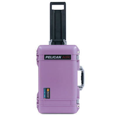 Pelican 1535 Air Case, Lilac with Silver Handles, Latches & Trolley ColorCase