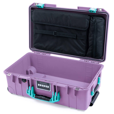 Pelican 1535 Air Case, Lilac with Teal Handles & Latches Laptop Computer Lid Pouch Only ColorCase 015350-0200-540-591