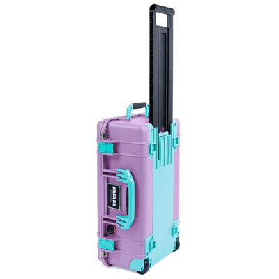 Pelican 1535 Air Case, Lilac with Teal Handles, Latches & Trolley ColorCase