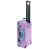 Pelican 1535 Air Case, Lilac with Teal Handles & Latches ColorCase