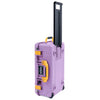 Pelican 1535 Air Case, Lilac with Yellow Handles & Latches ColorCase