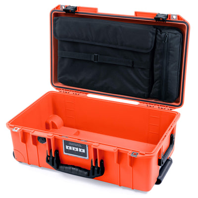 Pelican 1535 Air Case, Orange with Black Handles & Latches Laptop Computer Lid Pouch Only ColorCase 015350-0200-150-111